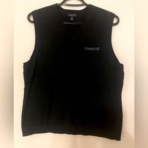 Lands End for Chase Bank Sweater Vest SZ L 14/16